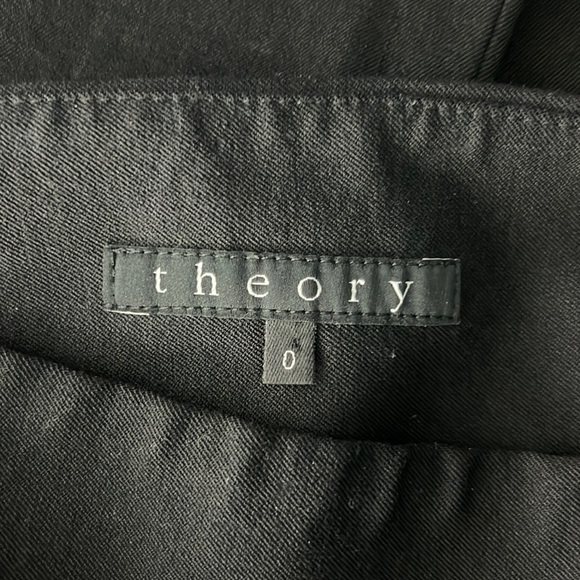 Theory Wool Blend Side Zip Pants Sz: 0 - Picture 7 of 10